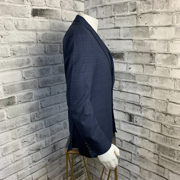 Hart Schaffner Marx Union Made Check Print 2 Button Blazer - Picture 3 of 16